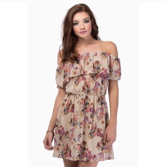 Tobi Other - Tobi floral off the shoulder dress